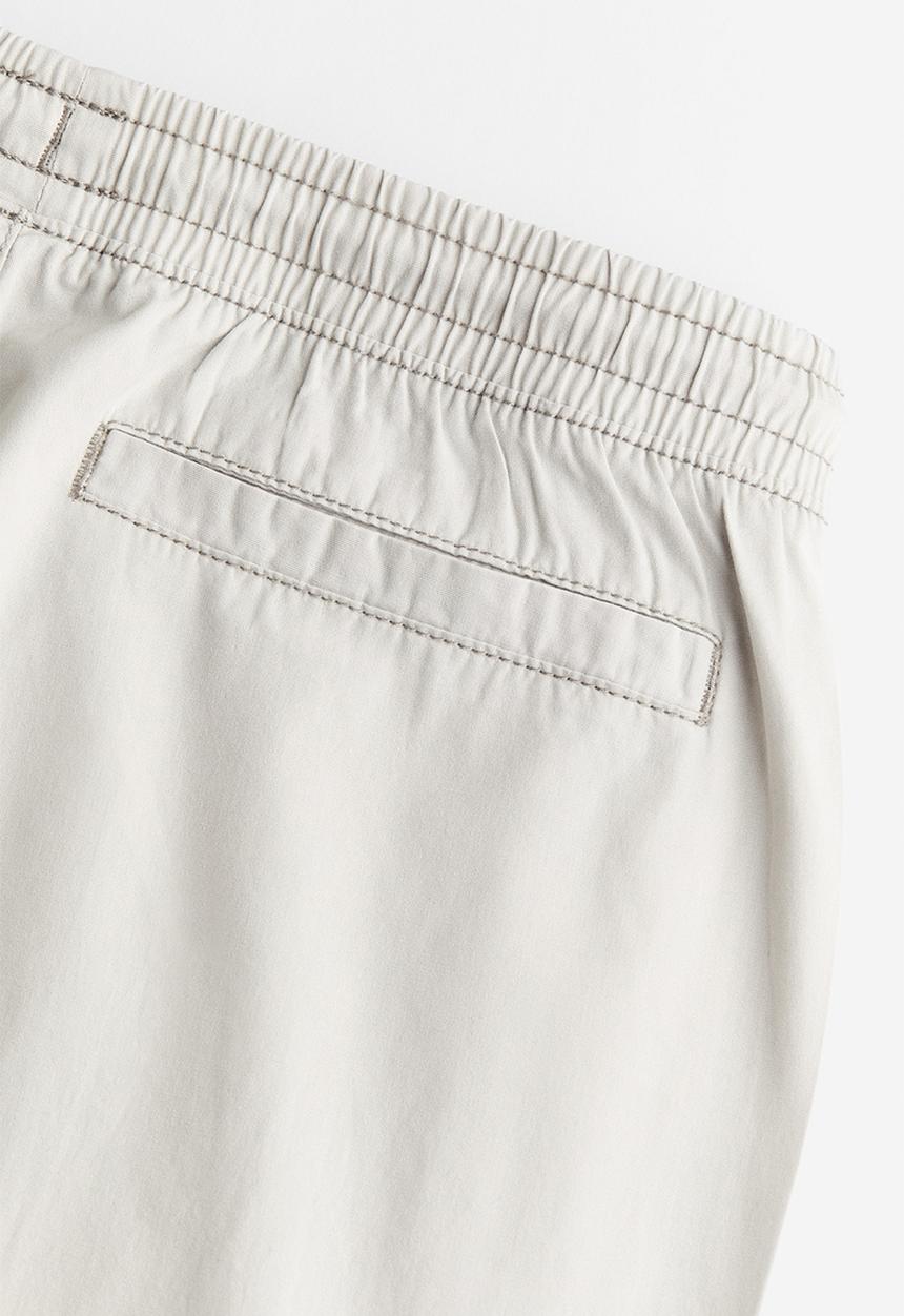 H&M - Low-waisted pull-on trousers - light grey