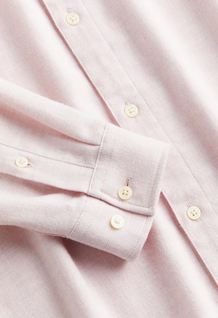 H&M - Regular fit flannel shirt - light pink
