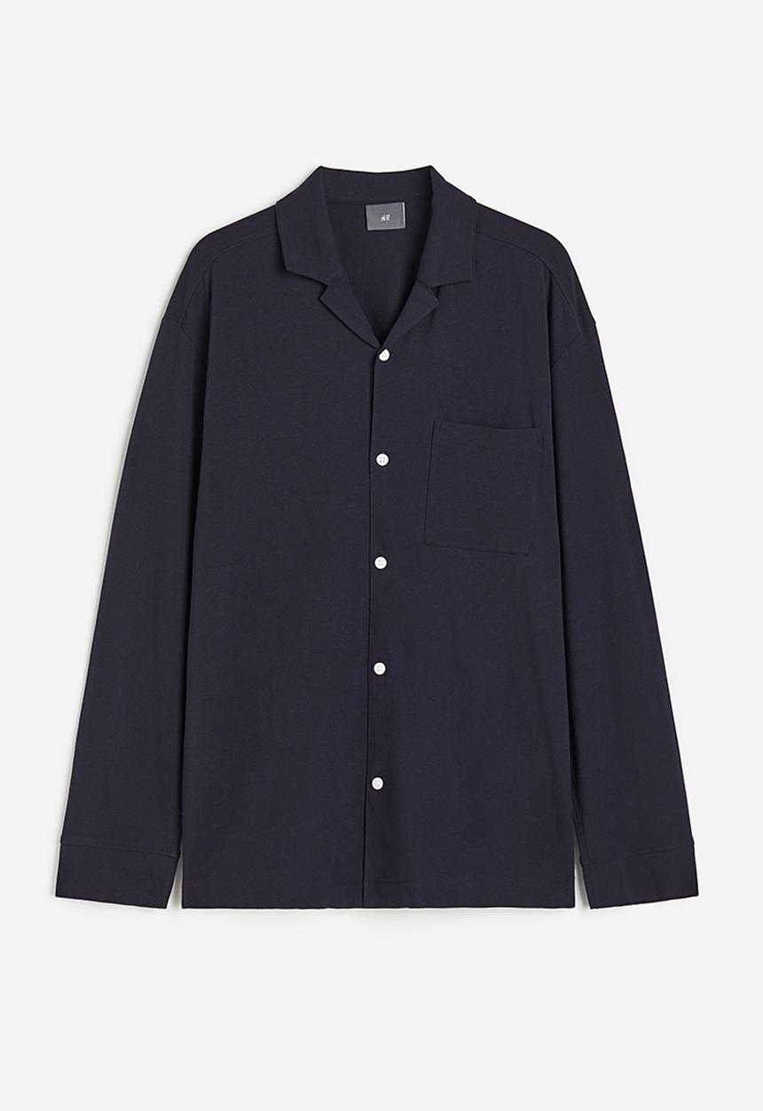 H&M - Relaxed fit cotton jersey pyjamas - blue