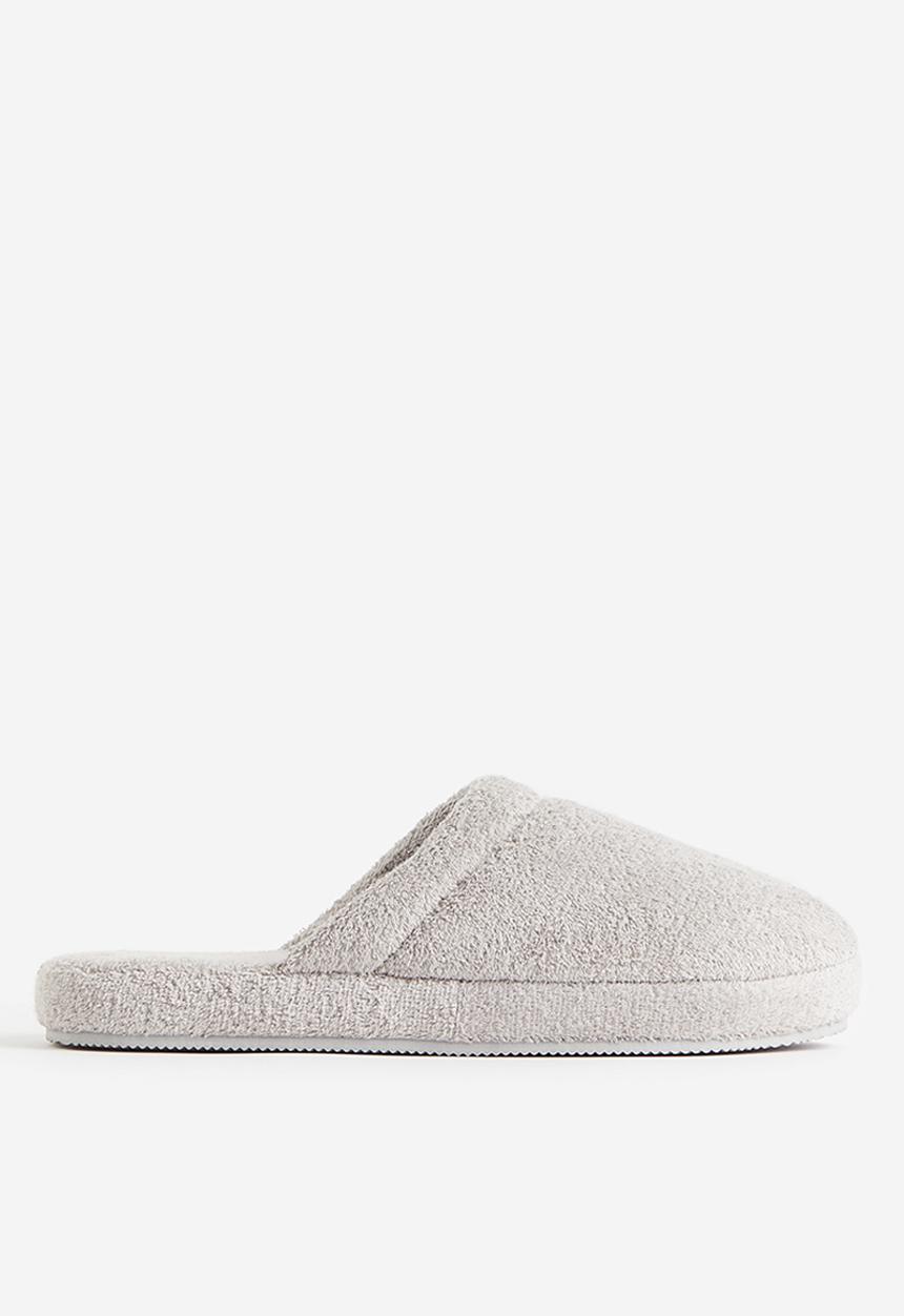 H&M - Terry slippers - light grey