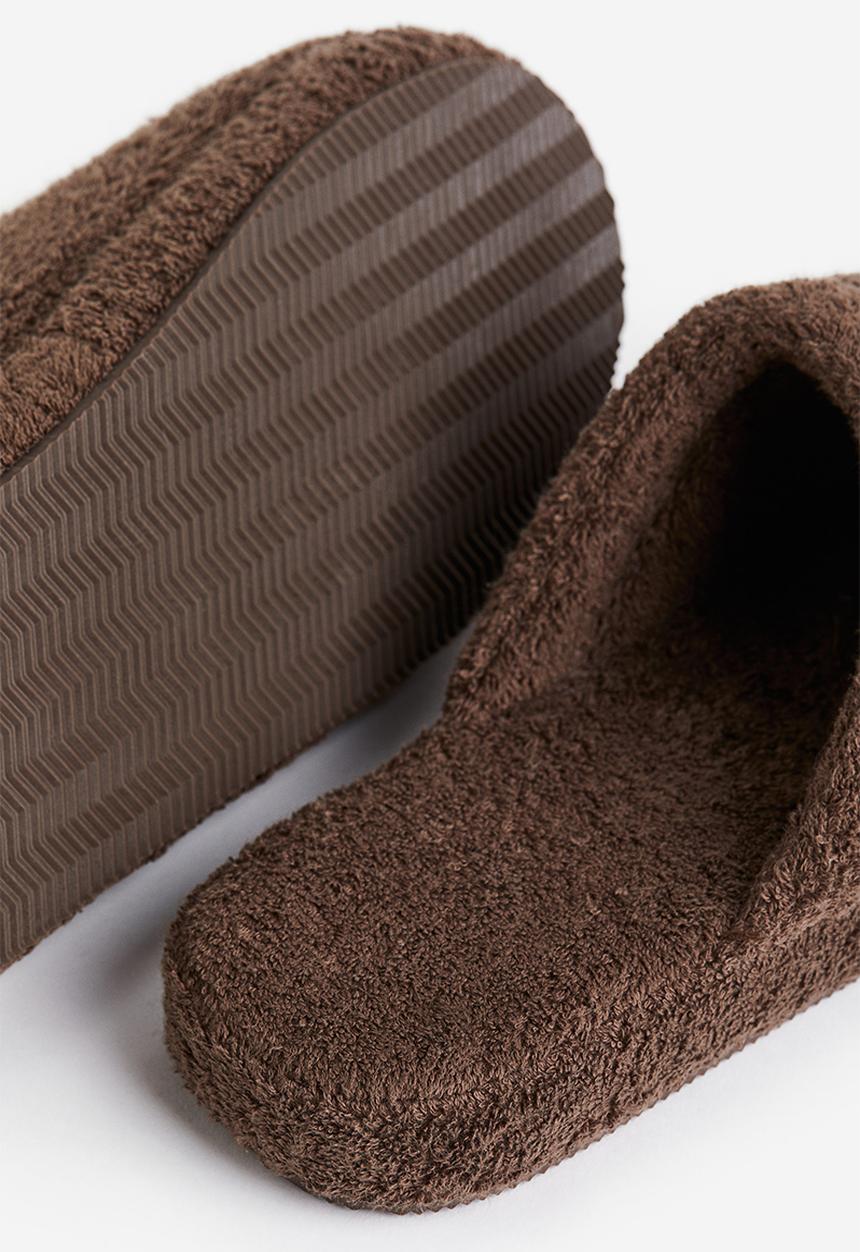 H&M - Terry slippers - dark beige