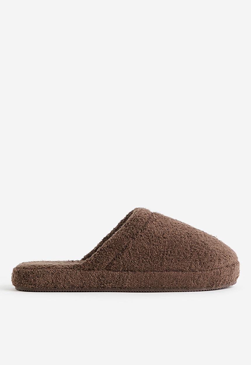 H&M - Terry slippers - dark beige