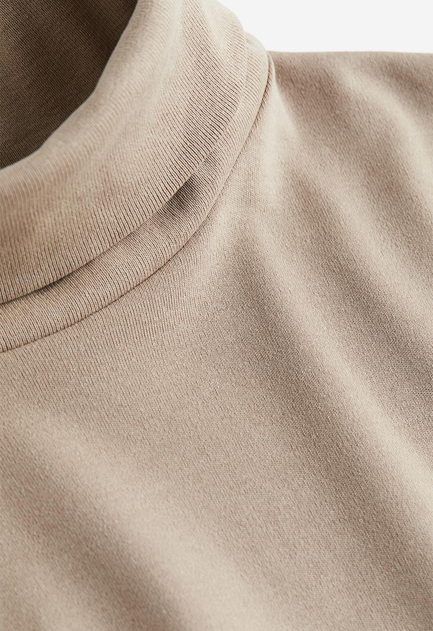 H&M - Regular fit polo-neck top - beige