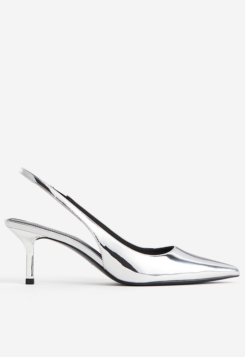 H&M - Pointed slingbacks - silver-coloured 