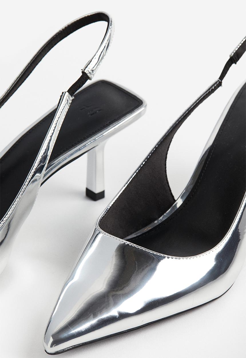 H&M - Pointed slingbacks - silver-coloured 