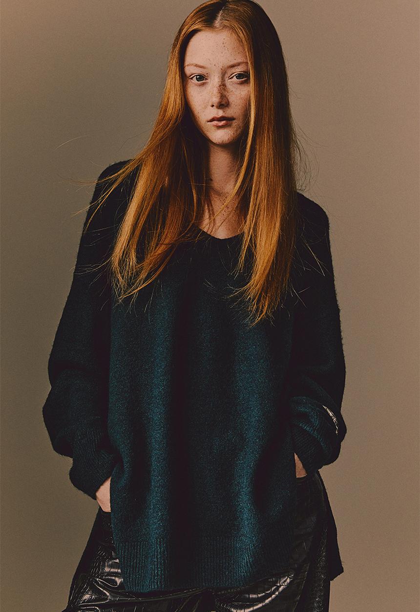 H&M - Oversized jumper - green