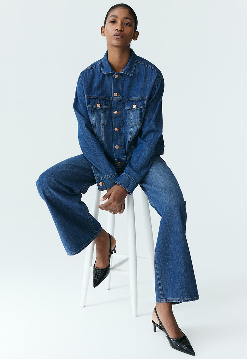 H&M - Feather soft straight regular jeans - blue