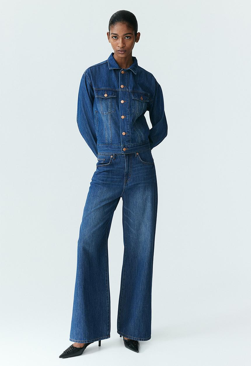 H&M - Feather soft straight regular jeans - blue