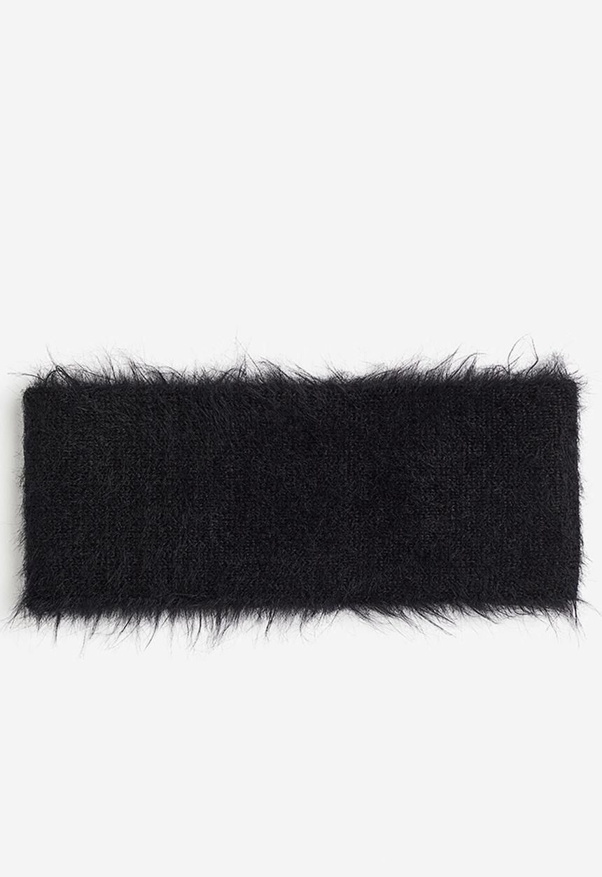 H&M - Fluffy headband - black