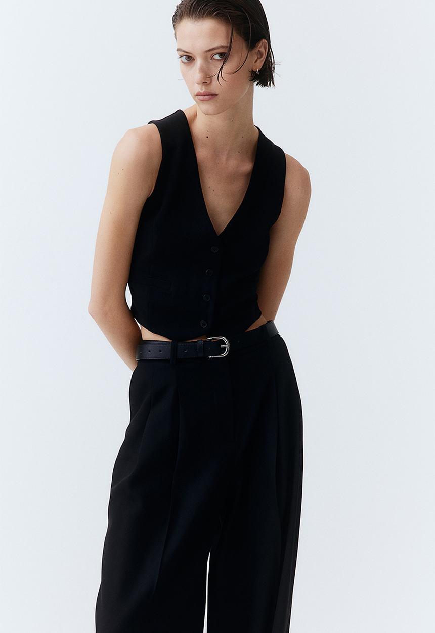 H&M - Suit waistcoat - black