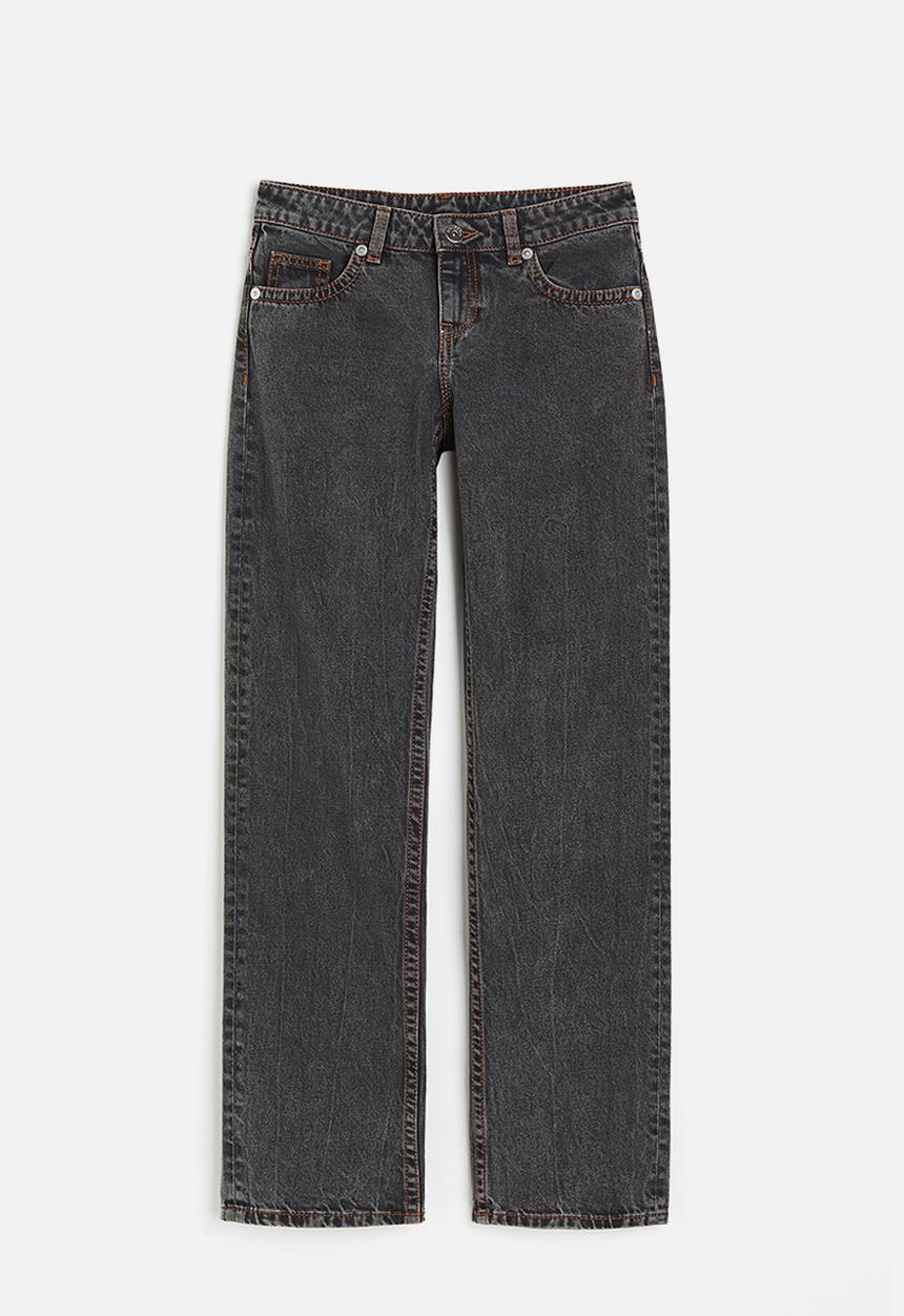 H&M - Straight low jeans - dark grey 
