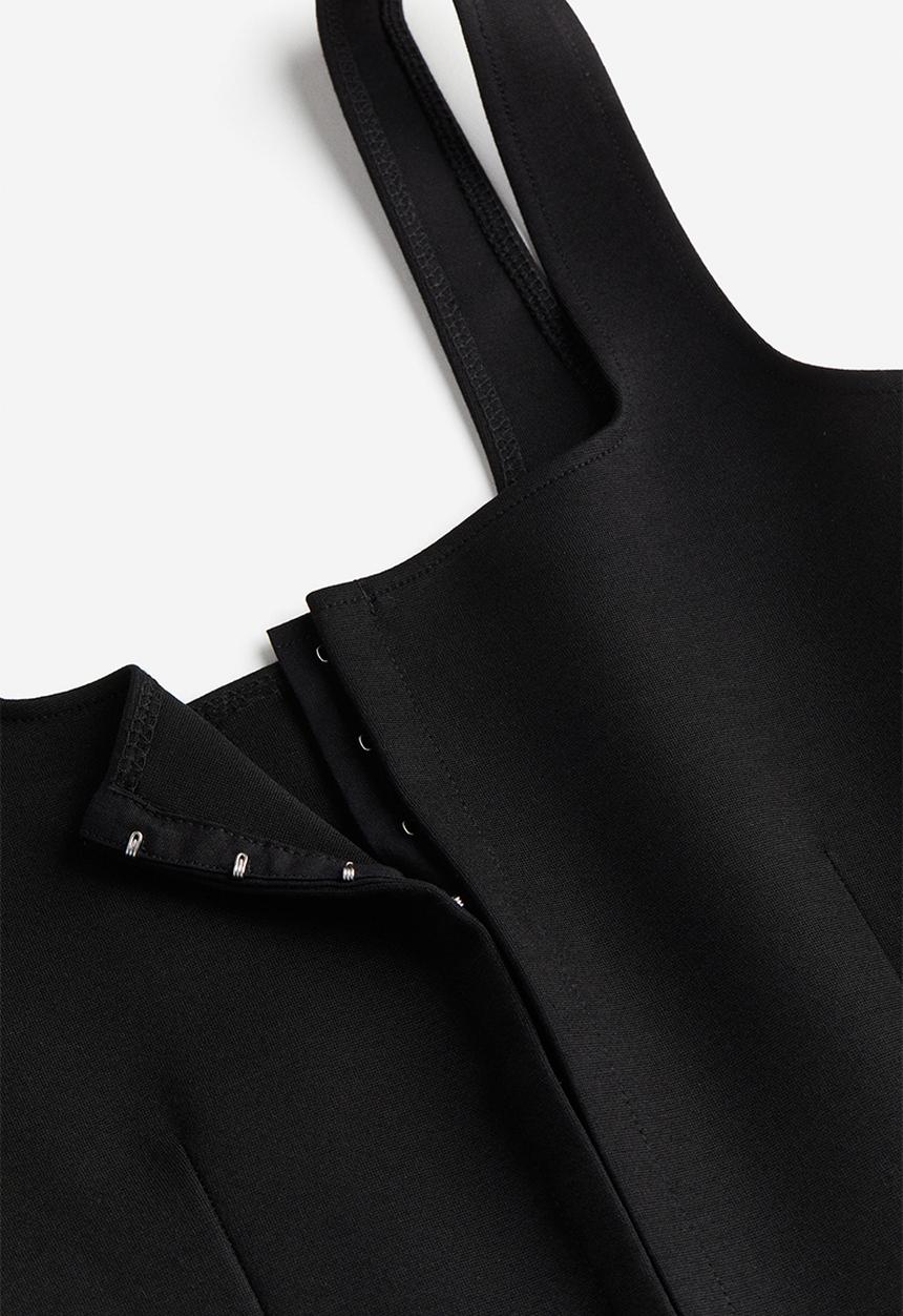 H&M - Square-neck vest top - black