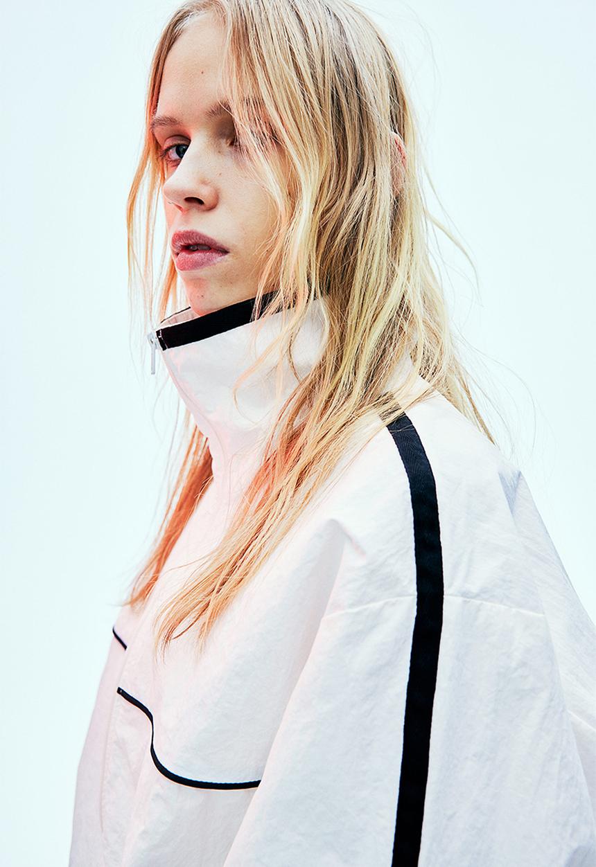 H&M - Nylon windbreaker - white, multi