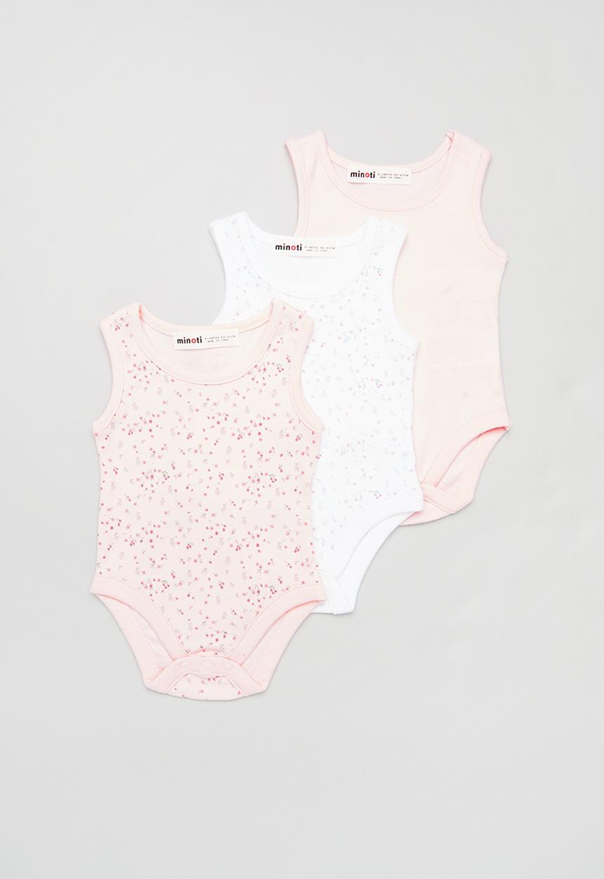 MINOTI - 3 Pack vest - pink