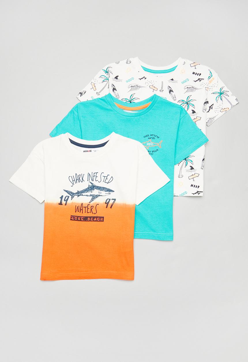 MINOTI - 3 Pack boys T-shirt - multi