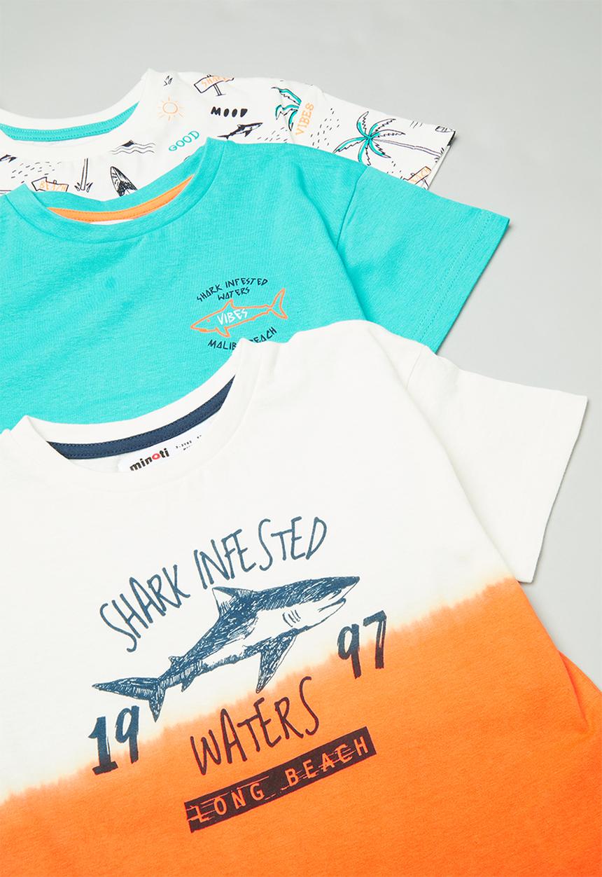 MINOTI - 3 Pack boys T-shirt - multi