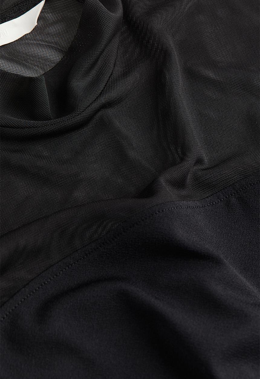 H&M - Stand-up collar dress - black
