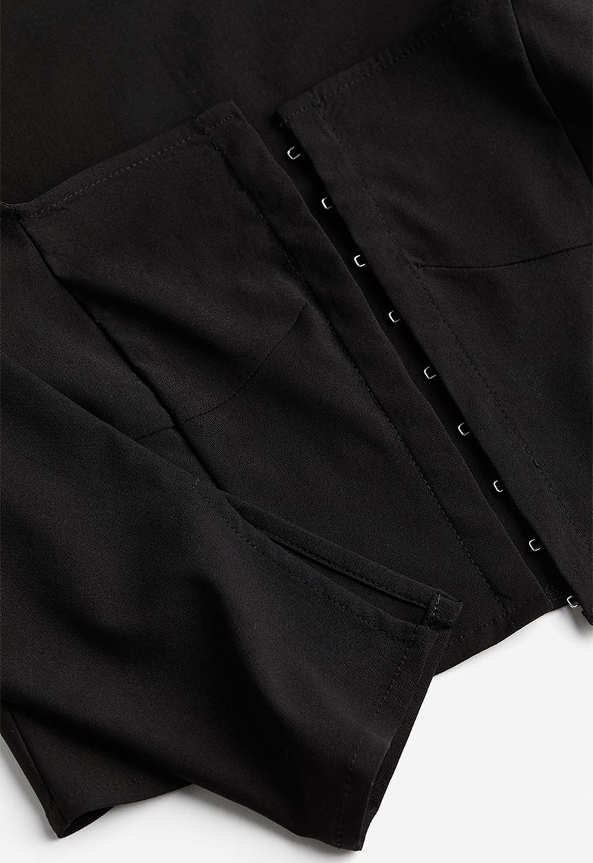 H&M - Square-neck top - black