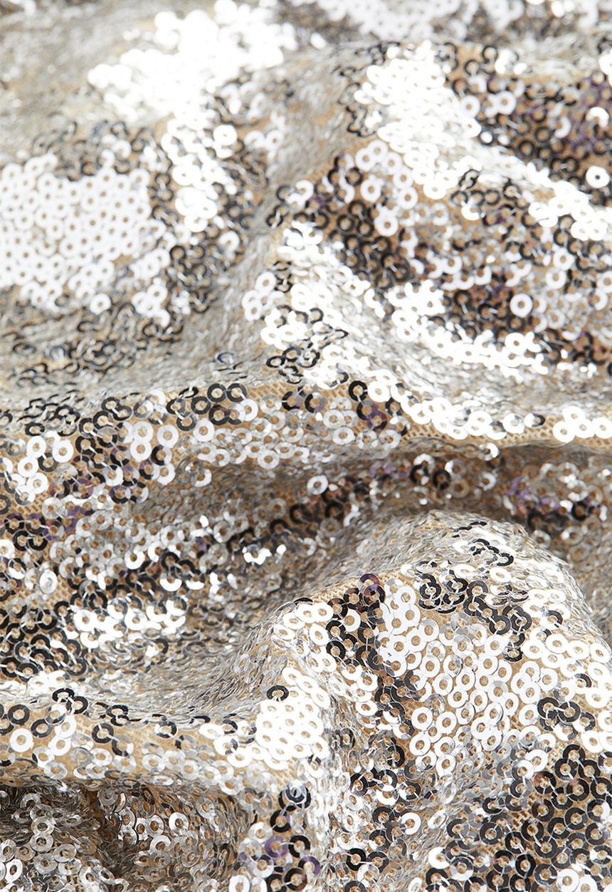 H&M - Sequined trousers - silver-coloured