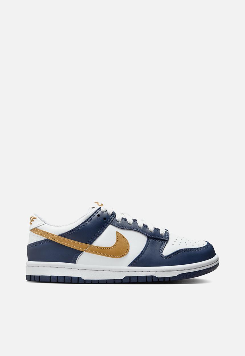 Nike - Nike Dunk Low Gs - White/Wheat-Midnight Navy