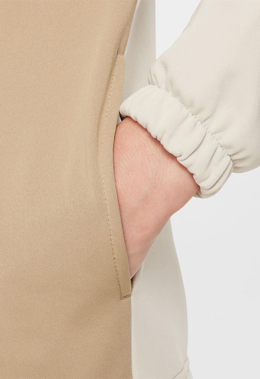 Nike - K nsw tracksuit poly fz hbr - light bone/khaki/white