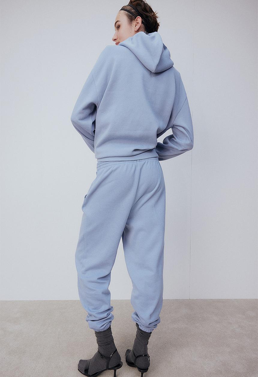 H&M - Cotton-blend sweatpants - pigeon blue