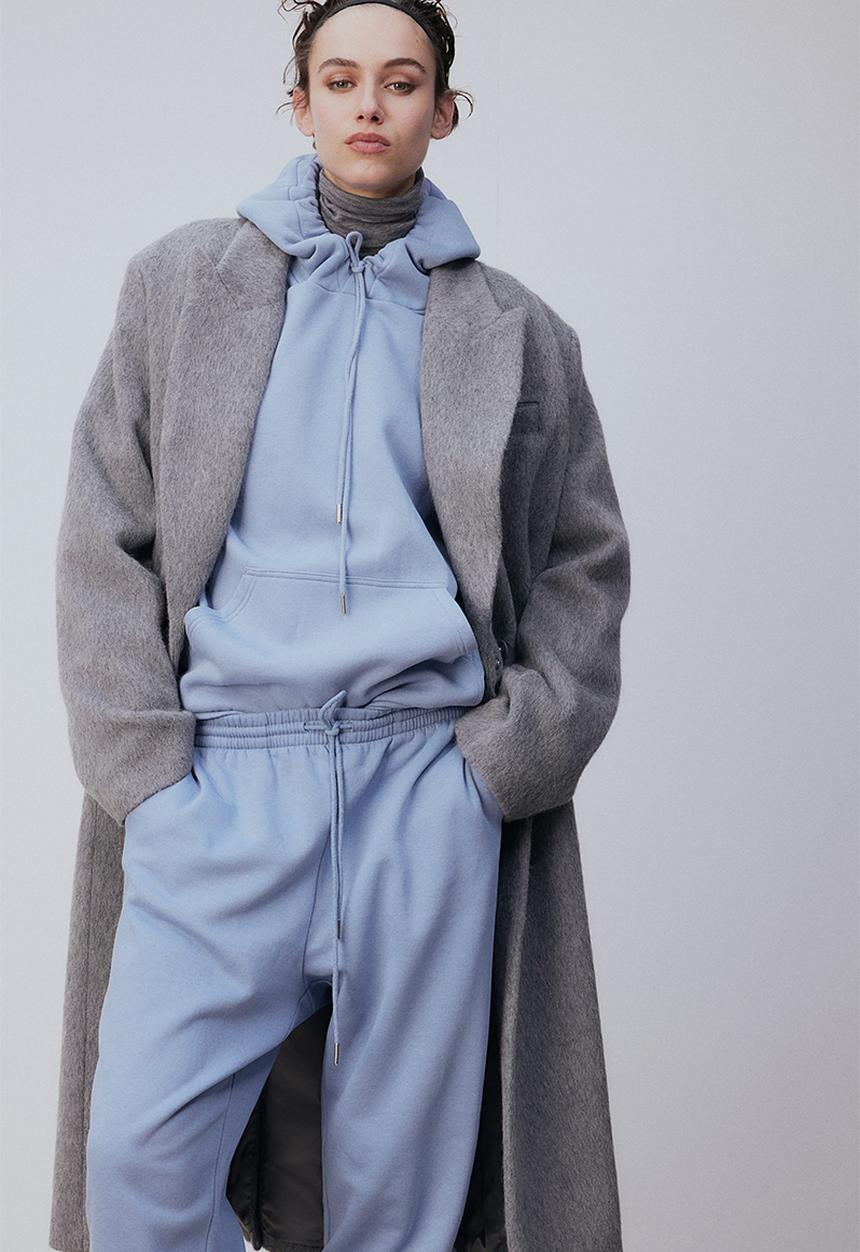 H&M - Cotton-blend sweatpants - pigeon blue