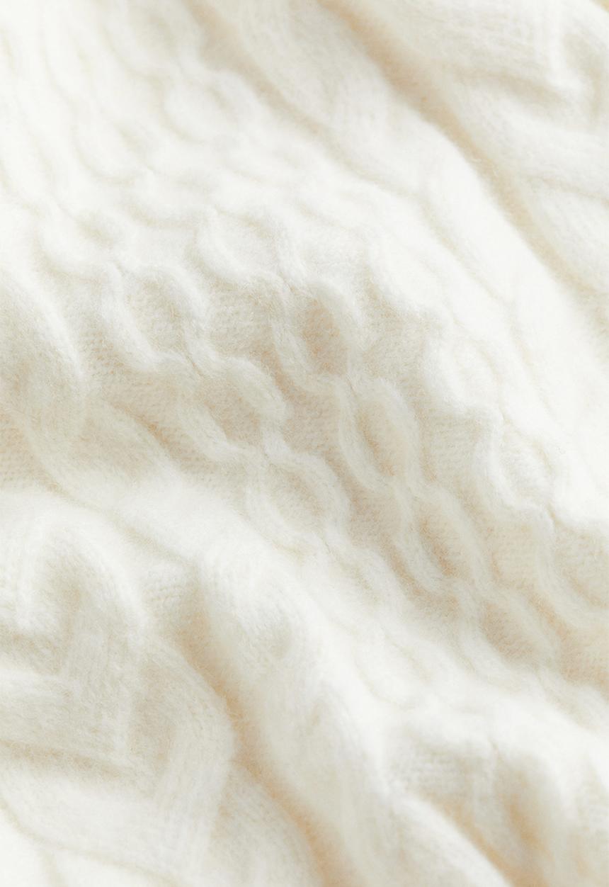 H&M - Cable-knit dress - cream