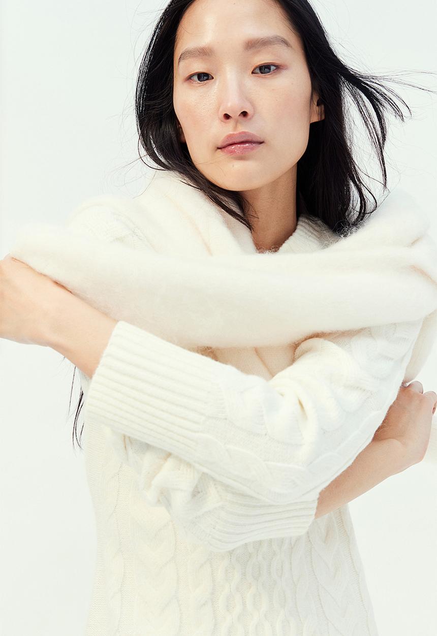 H&M - Cable-knit dress - cream