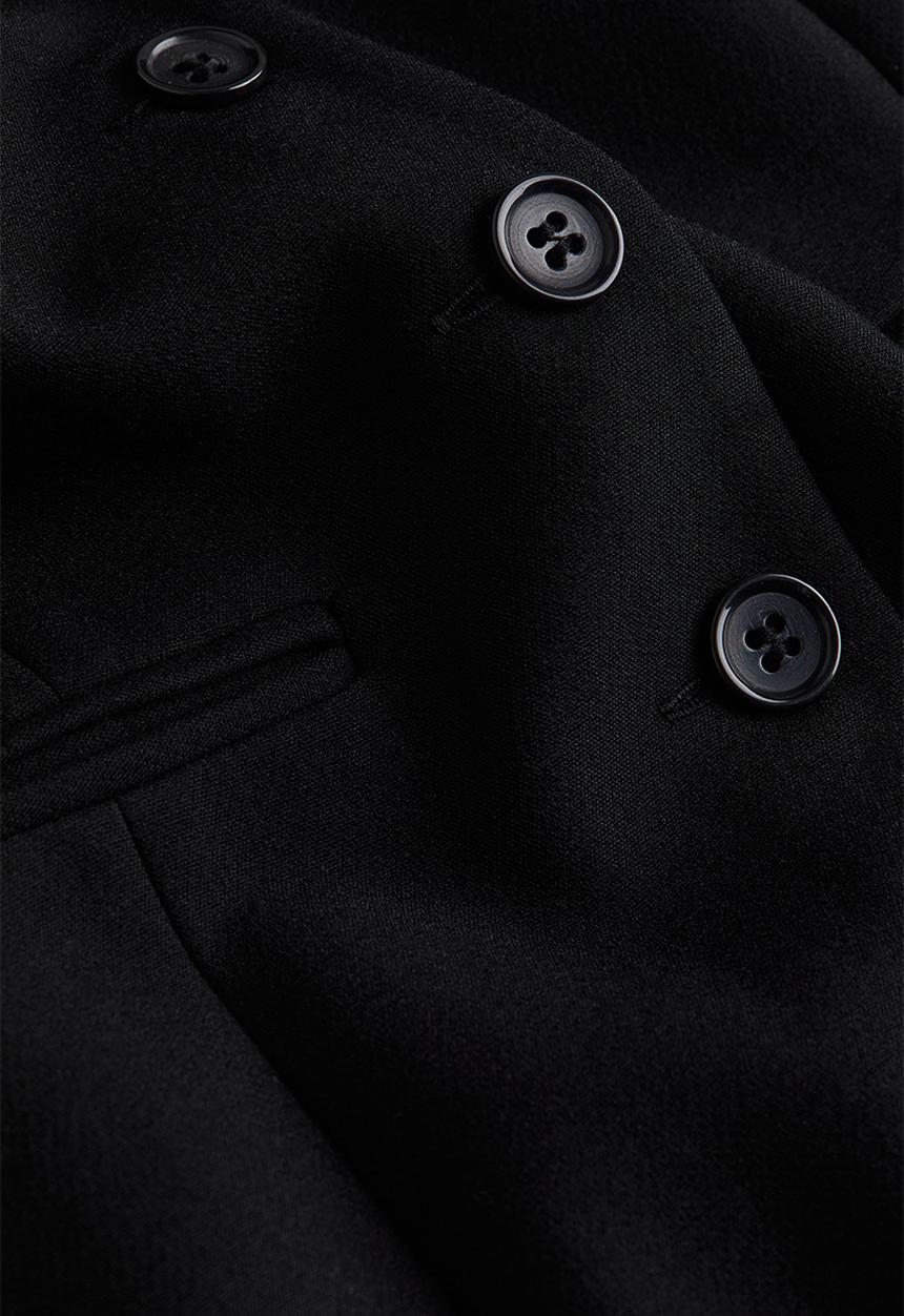H&M - Button-front dress - black
