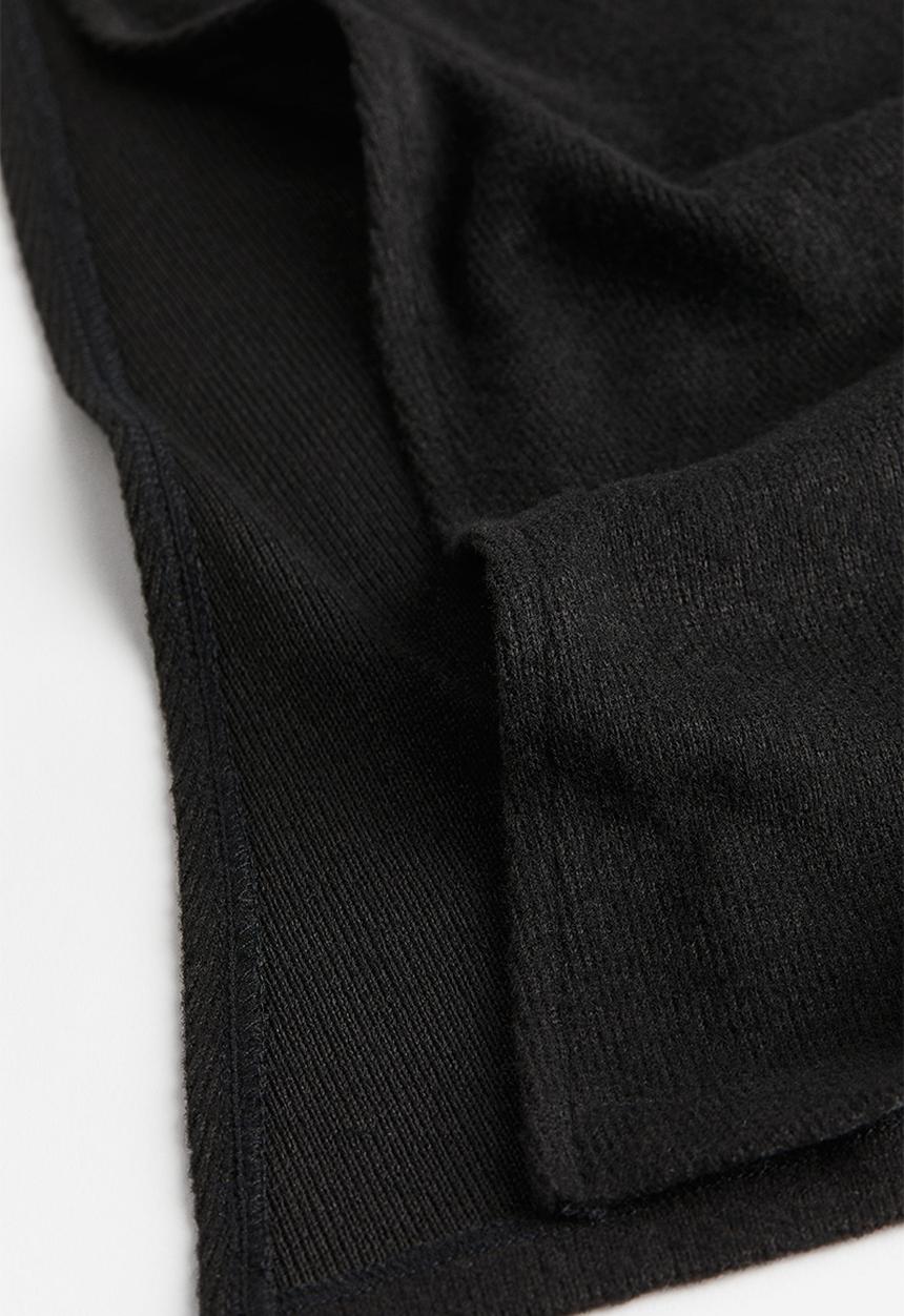 H&M - Draped jersey dress - black