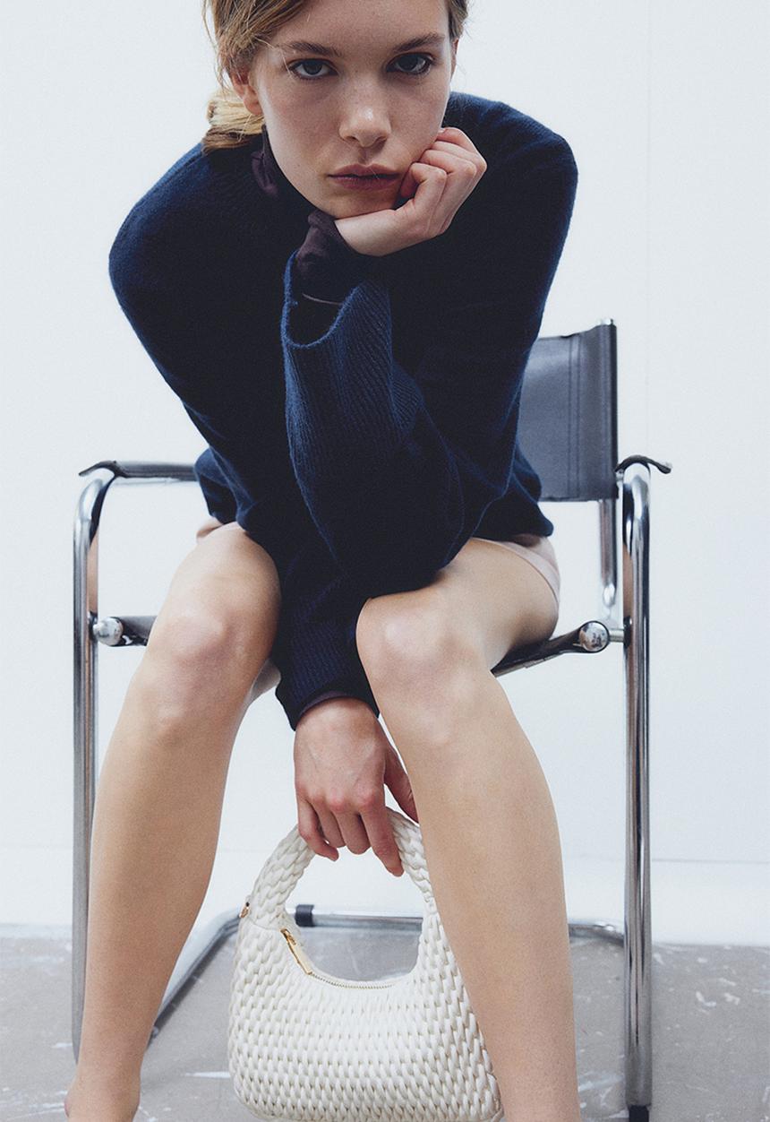 H&M - Fine-knit jumper - navy blue