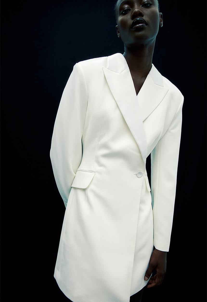 H&M - Fitted blazer dress - white