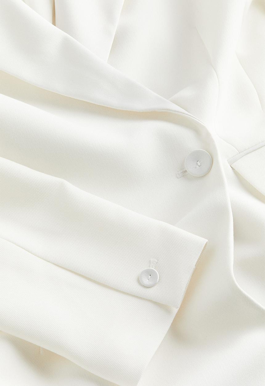 H&M - Fitted blazer dress - white