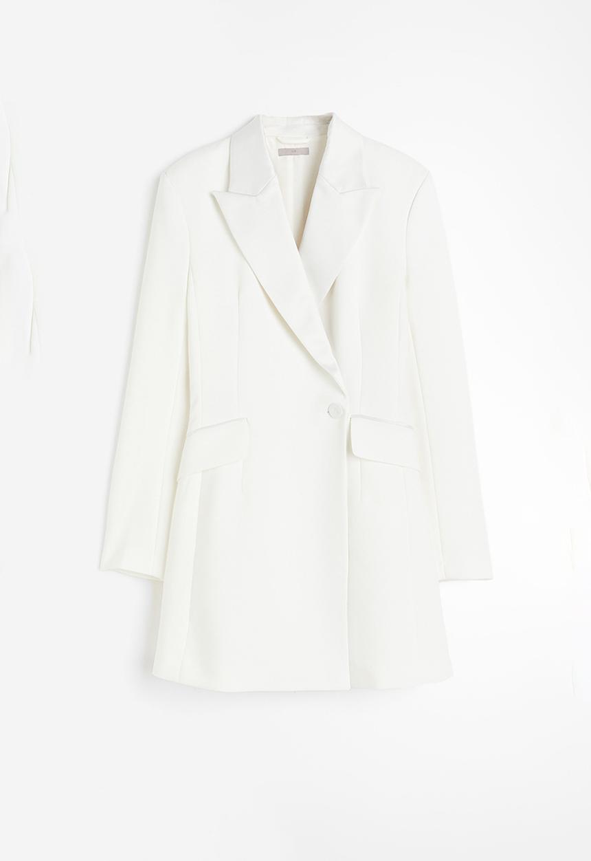 H&M - Fitted blazer dress - white