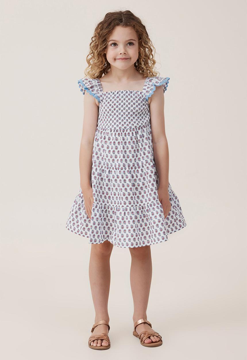 Cotton On - Amy tiered dress - vanilla/perry paisley
