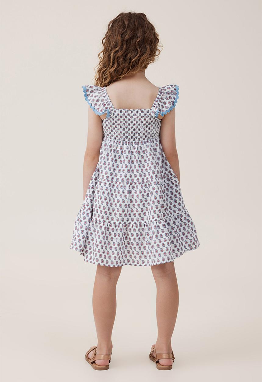 Cotton On - Amy tiered dress - vanilla/perry paisley