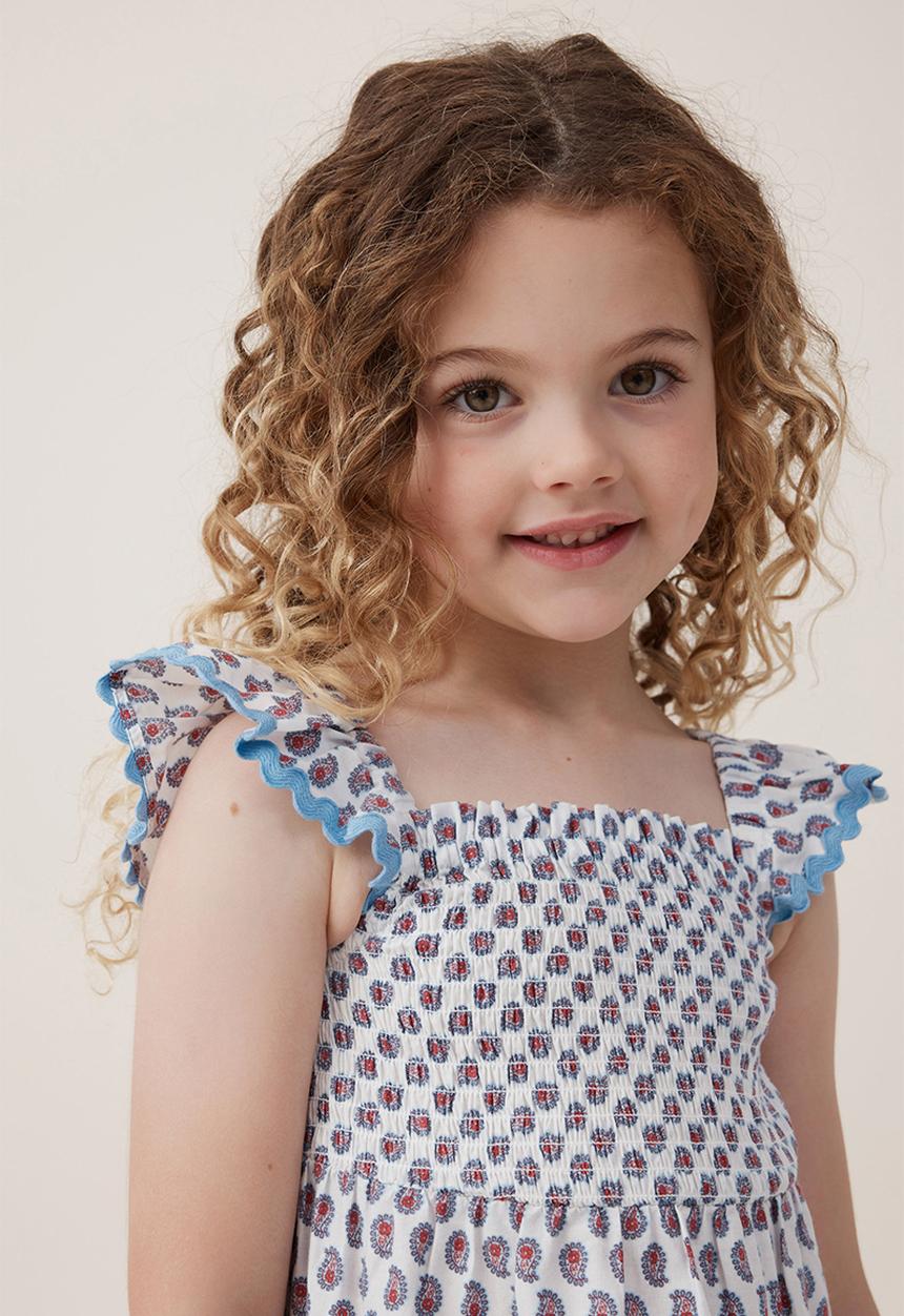 Cotton On - Amy tiered dress - vanilla/perry paisley
