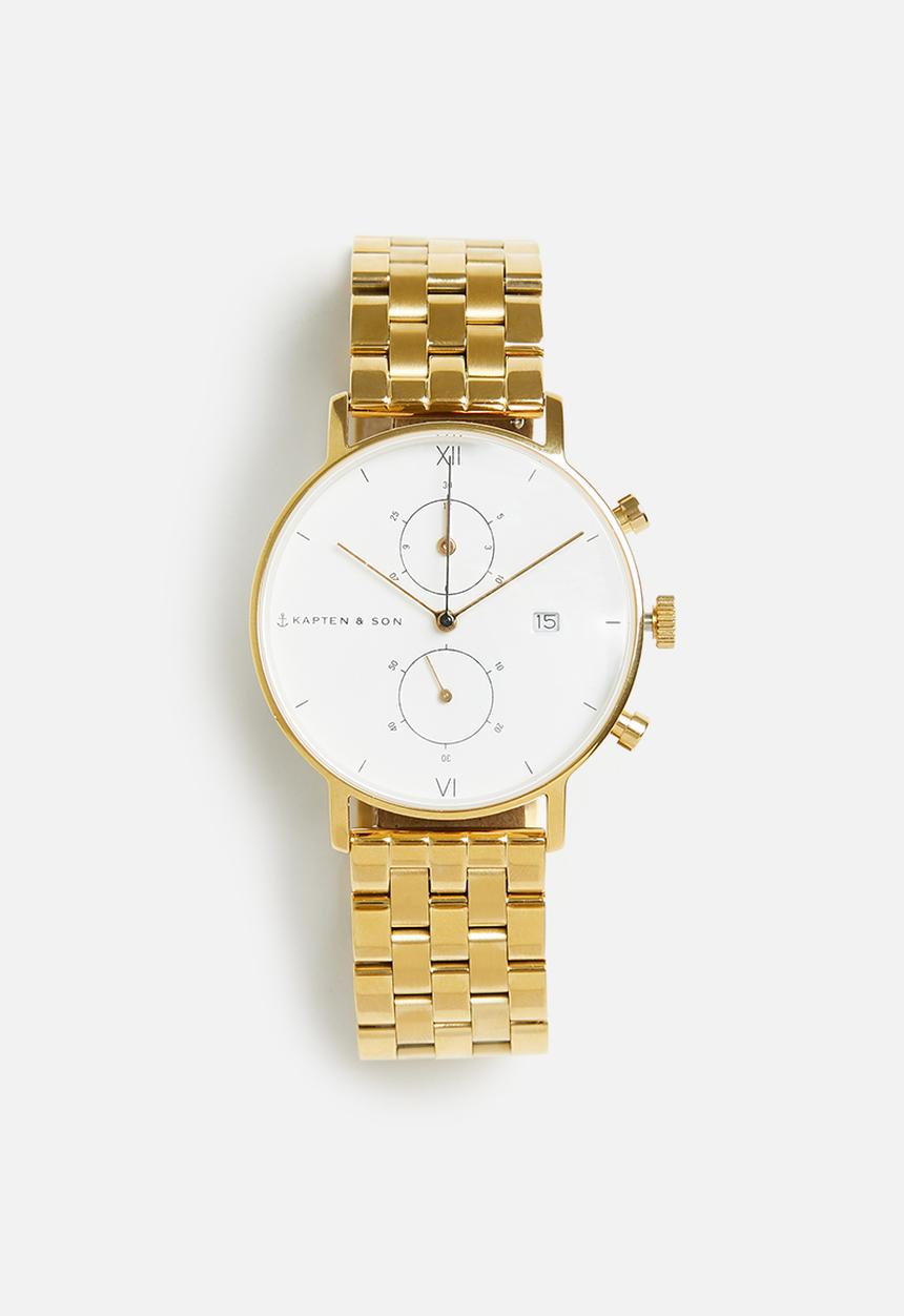 Kapten & Son - Chrono Gold Steel - Gold