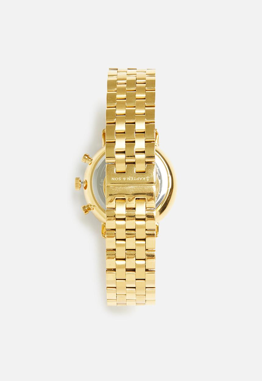 Kapten & Son - Chrono - gold black steel