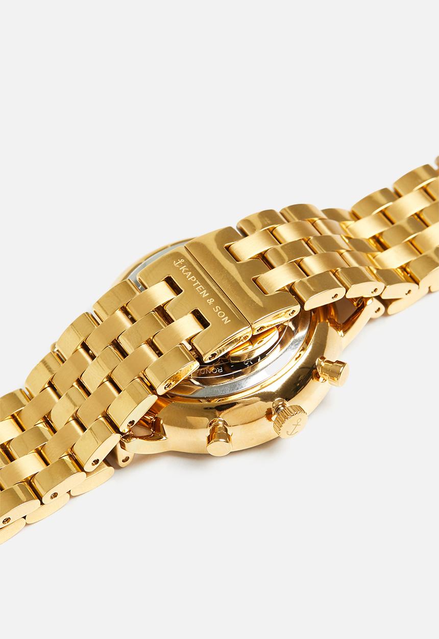 Kapten & Son - Chrono - gold black steel