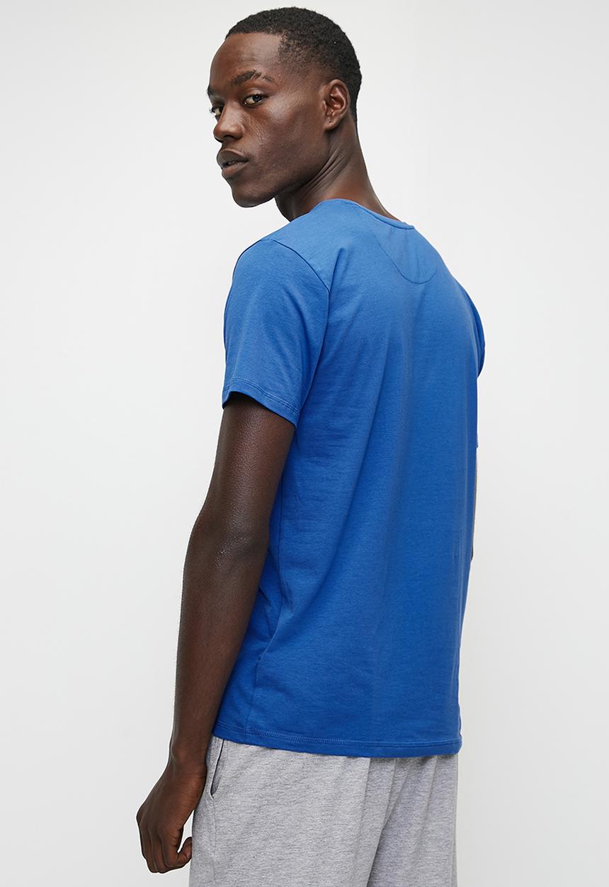 GUESS - Joe single crew neck short sleeve - adventure blue