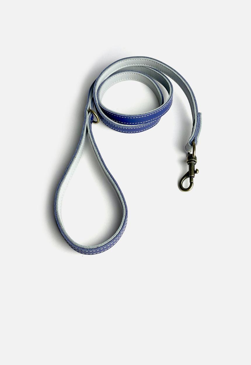 Houndstooth - Rope Handle Lead - Grey
