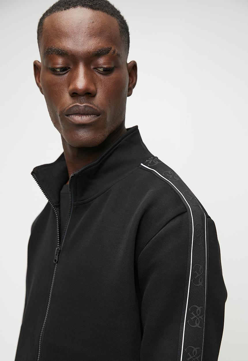 GUESS - Mickey full zip sweatshirt - jet black a996