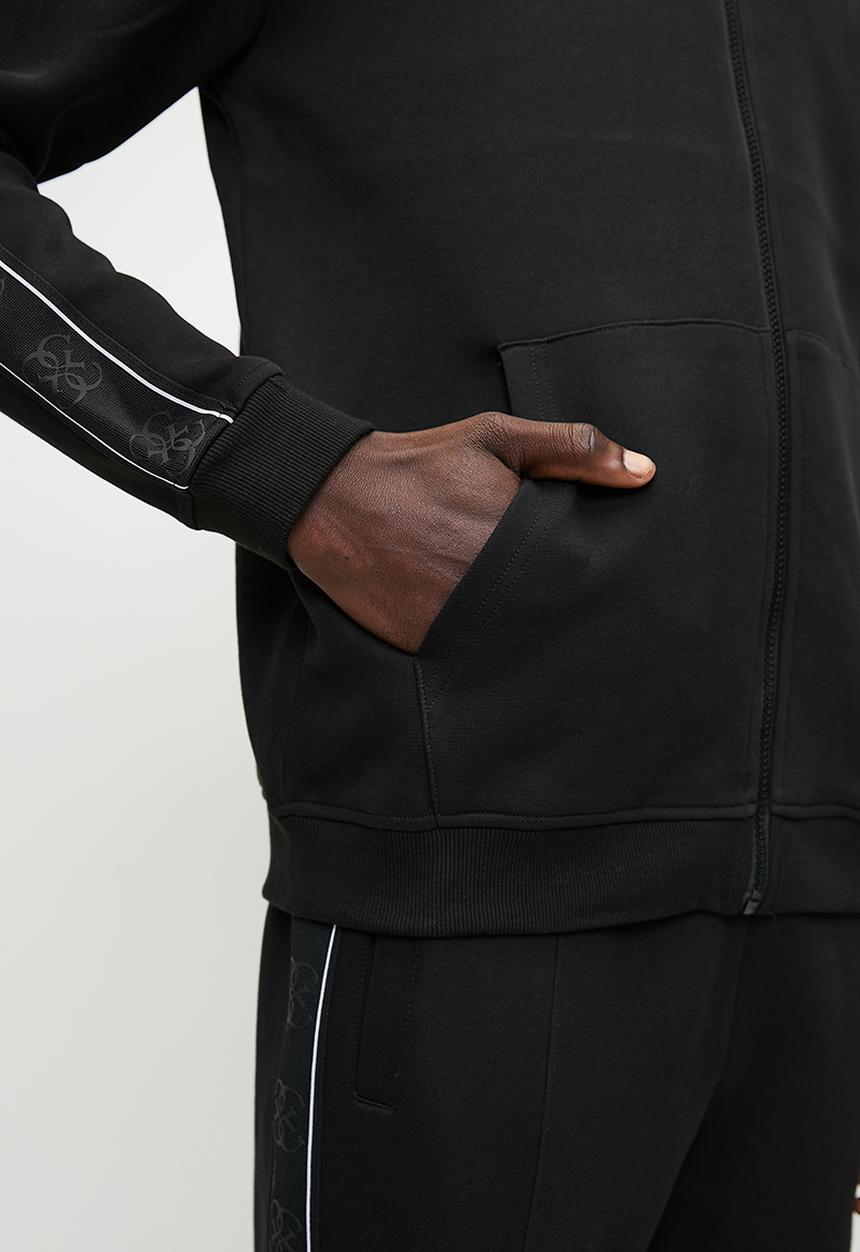 GUESS - Mickey full zip sweatshirt - jet black a996