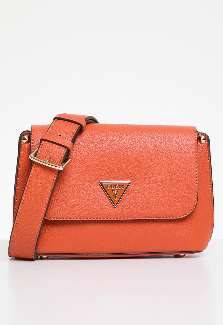GUESS - Meridian flap shoulder bag - orange