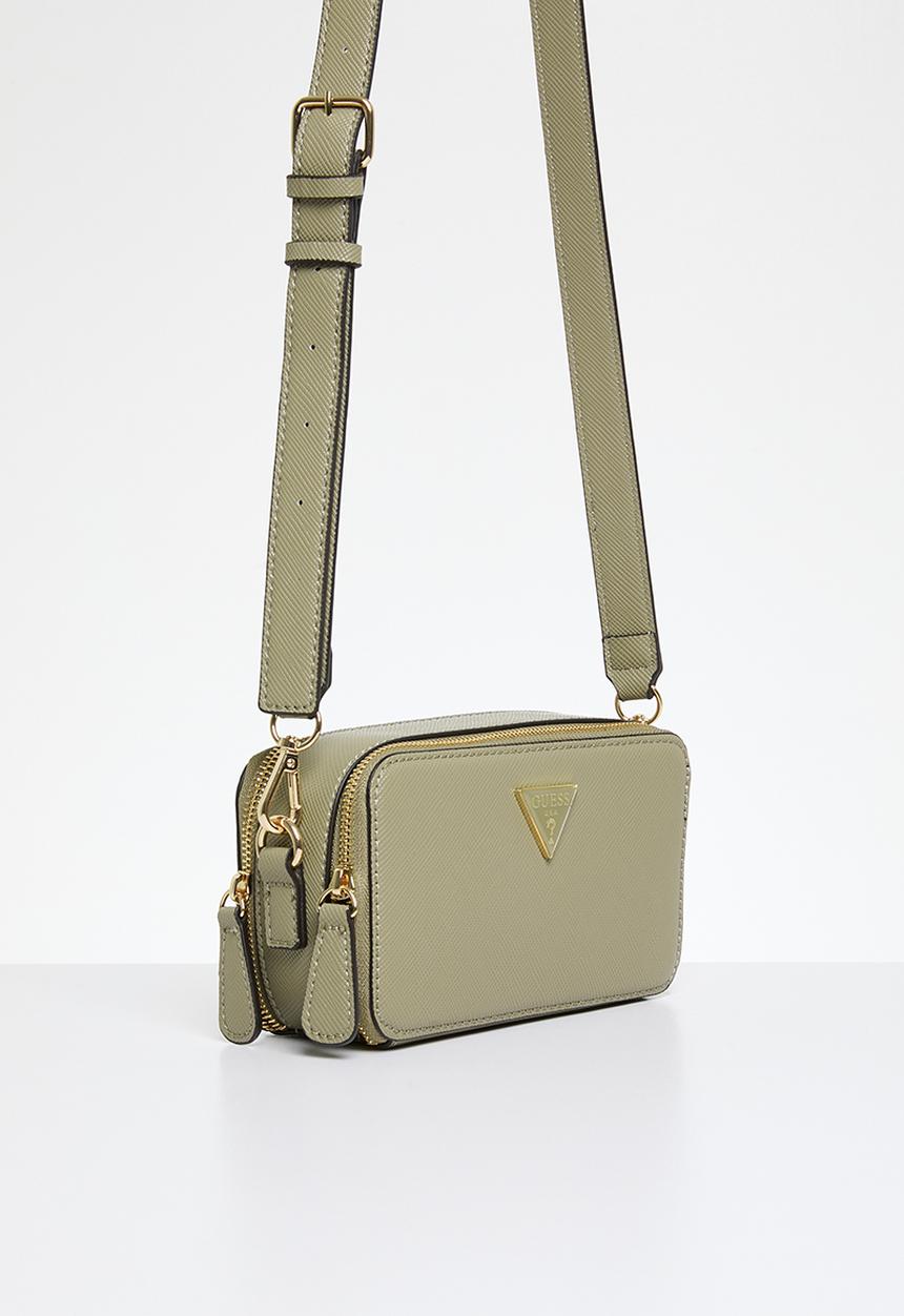 GUESS - Breana double zip crossbody bag - sage