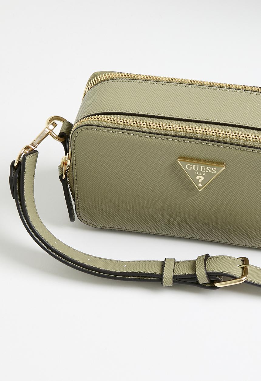 GUESS - Breana double zip crossbody bag - sage