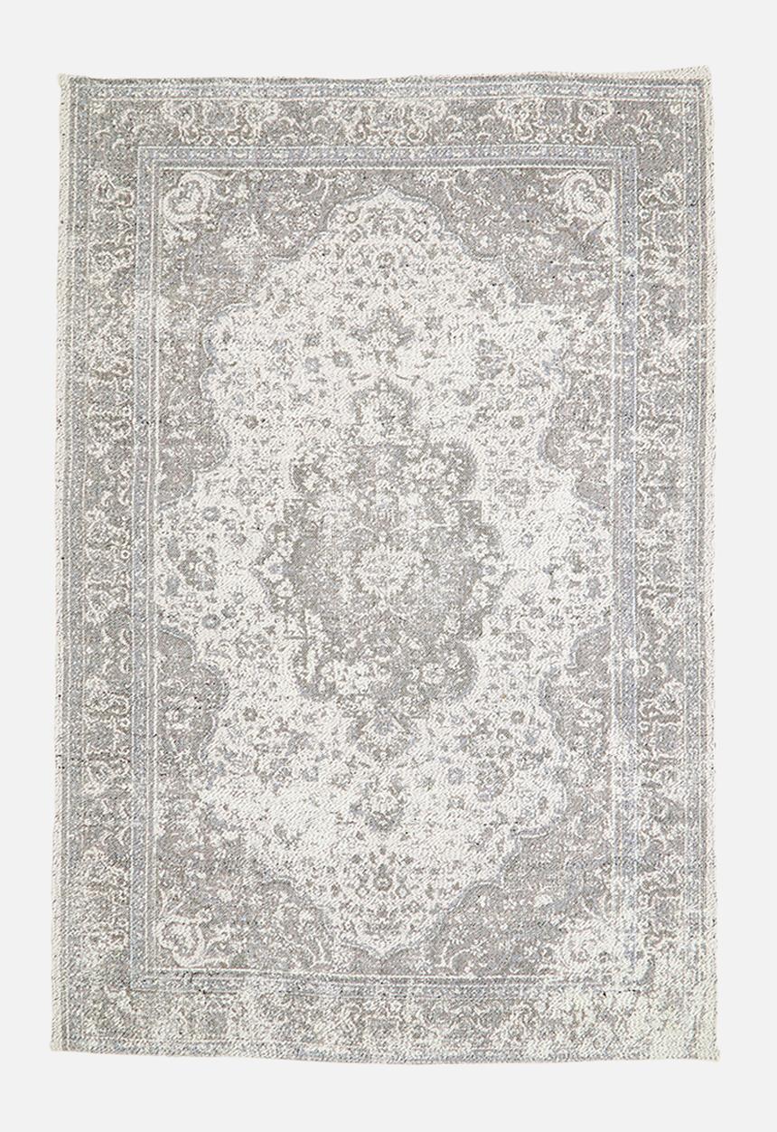 Sixth Floor - Cotton blend antique woven rug - grey