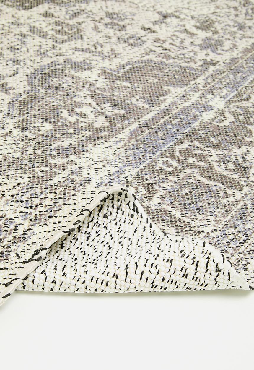 Sixth Floor - Cotton blend antique woven rug - grey